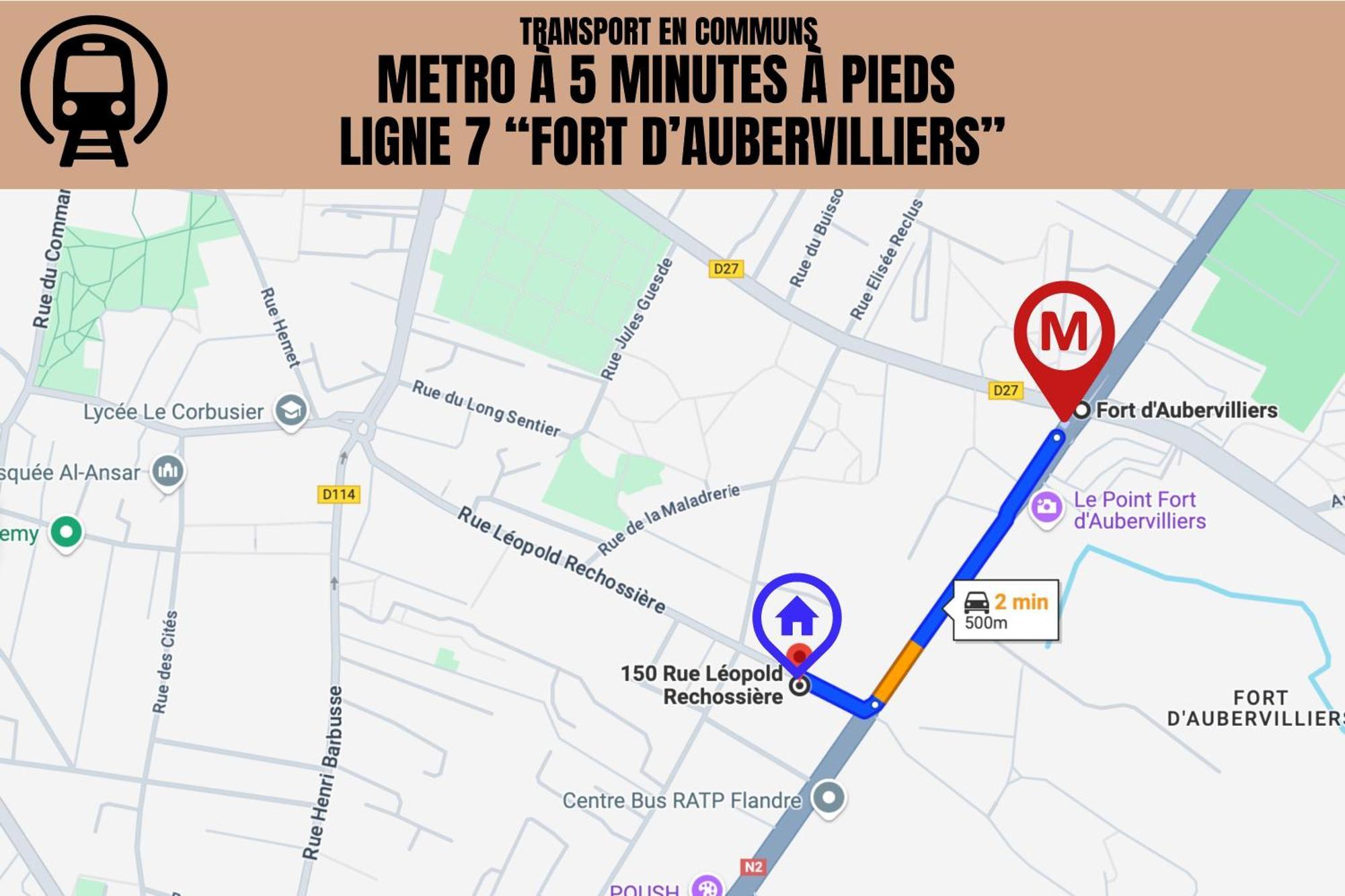 Апартаменти Le Michigan - 10Mn From Paris - Metro Ligne 7 Обервільє Екстер'єр фото